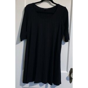 Eileen Fisher  Dress LBD Sz M Tunic Lounge Travel